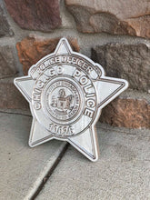 Load image into Gallery viewer, Wooden Police Shield: Medium 14"x14"x3/4"