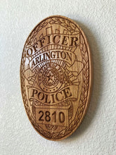Load image into Gallery viewer, Wooden Police Shield: Medium 14"x14"x3/4"