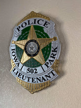 Load image into Gallery viewer, Wooden Police Shield: Medium 14"x14"x3/4"