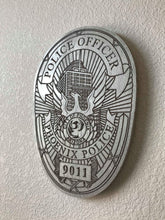 Load image into Gallery viewer, Wooden Police Shield: Medium 14"x14"x3/4"
