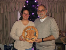 Load image into Gallery viewer, Wooden Police Shield: Medium 14"x14"x3/4"