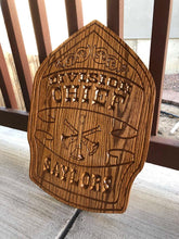 Load image into Gallery viewer, Wooden Firefighter Shield: Large 24"x22"x3/4"