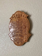 Load image into Gallery viewer, Wooden Firefighter Shield: Large 24"x22"x3/4"