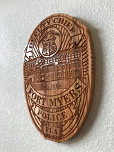 Load image into Gallery viewer, Wooden Police Shield: Medium 14"x14"x3/4"