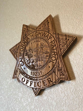 Load image into Gallery viewer, Wooden Police Shield: Medium 14"x14"x3/4"