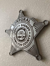 Load image into Gallery viewer, Wooden Police Shield: Medium 14"x14"x3/4"
