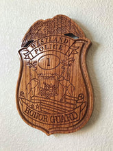 Load image into Gallery viewer, Wooden Police Shield: Medium 14"x14"x3/4"
