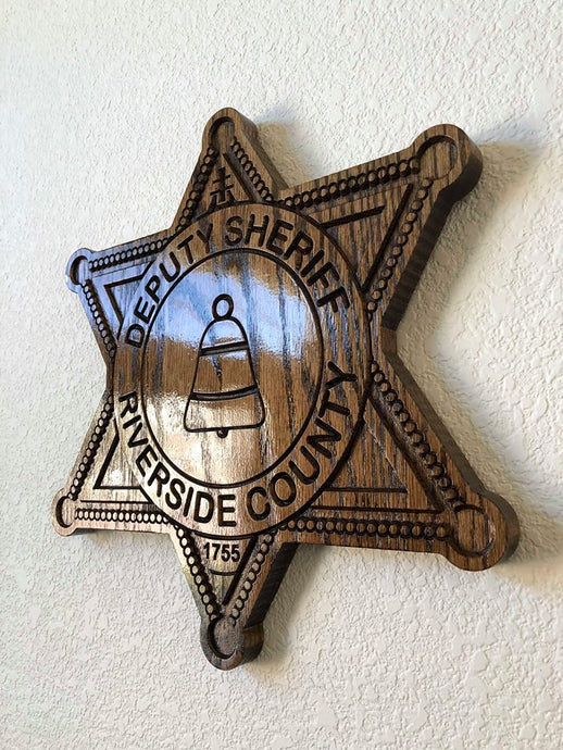 Wooden Police Shield: Small 10