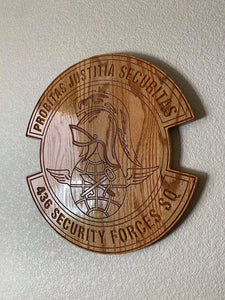 Military Plaque Small 10"x10"x3/4"