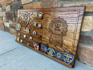 Large Custom Coin Display (holds 15 coins)