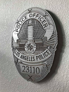 Wooden Police Shield: Medium 14"x14"x3/4"