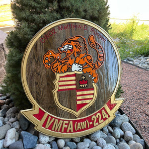 Military Plaque Large 24"x22"x3/4"